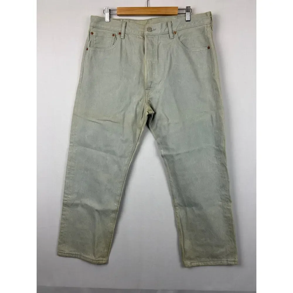 Levi's 501xx Fade Blue Gray Regular Fit Men's Size 38x32 (Tailored to 36x28)